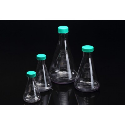 Erlenmeyer Flask, PC/PP(Body/Cap), 2L, Plug cap, SPL, 6 szt.
