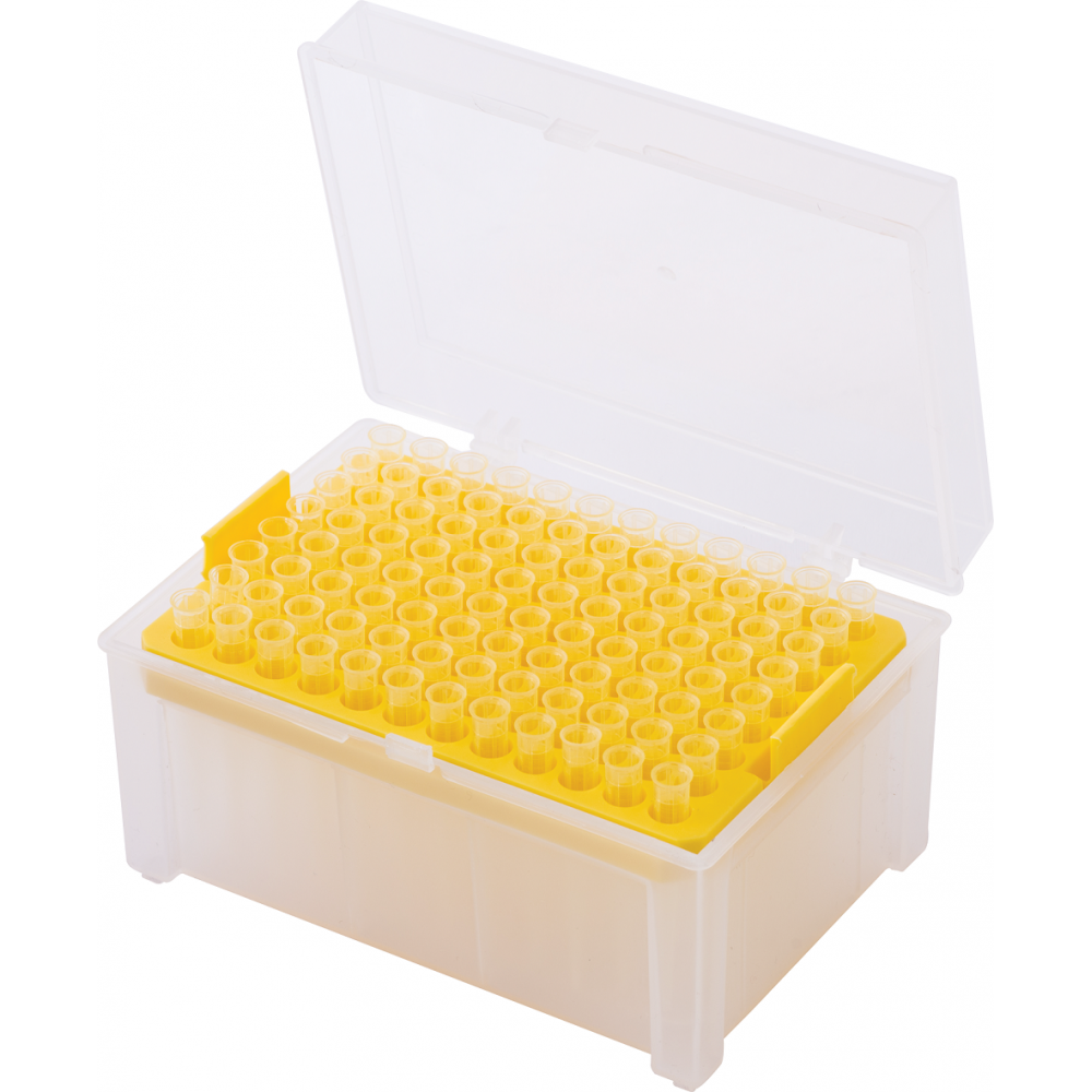 LAST DROP, low retention racked micro tips 2 - 200 μl, (ultra point tip orifice) sterile, 96szt.x 10 pudełek
