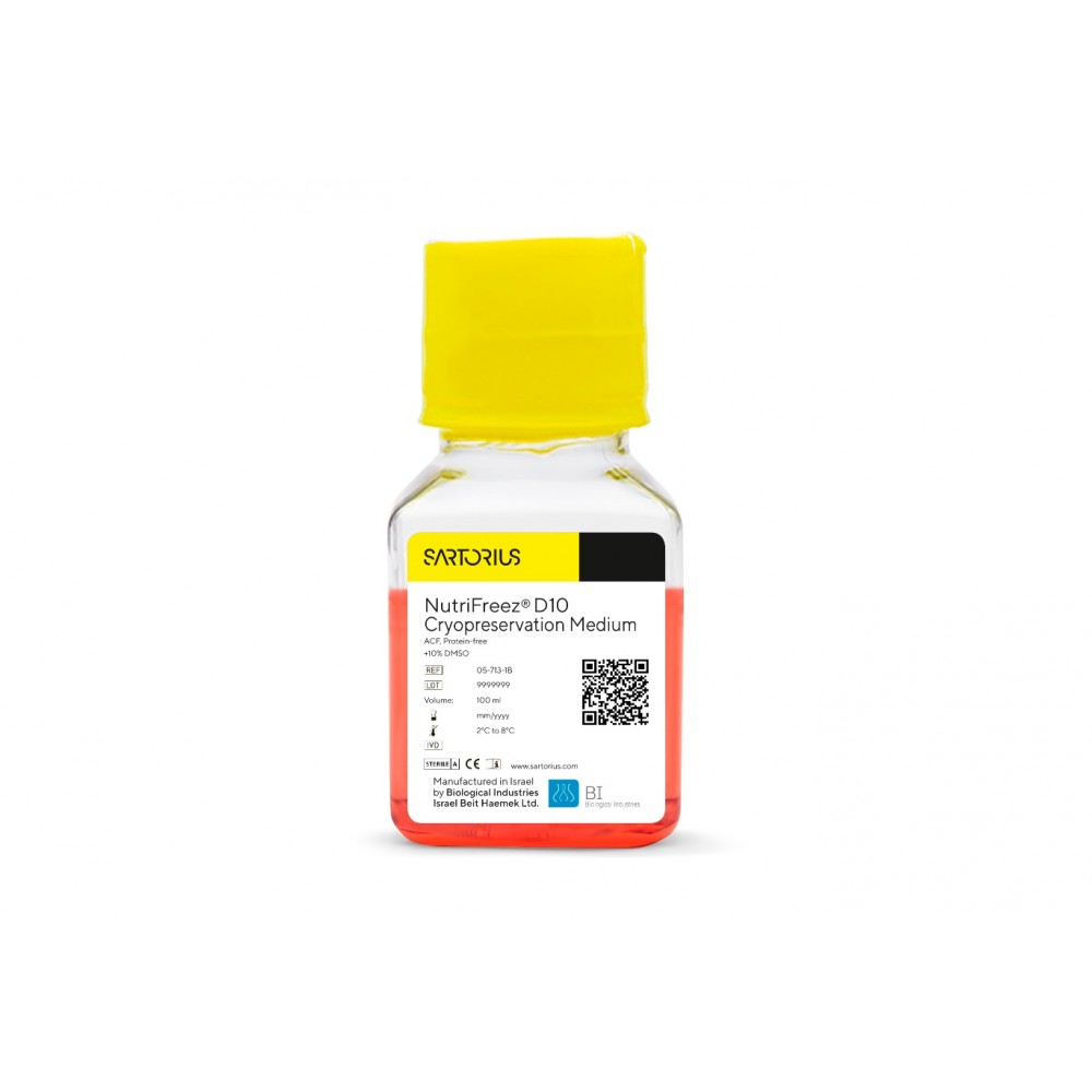 NutriFreez™ D10 Cryopreservation Medium - Roztwór do mrożenia komórek, cGMP, 100 ml