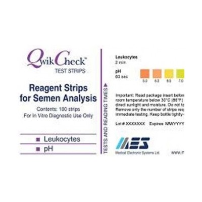 QwikCheck™ Test Strips - Paski do oceny pH i ilości leukocytów w nasieniu